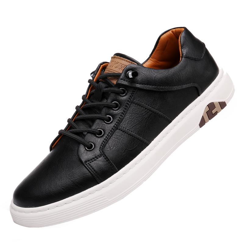 

Модные туфли на шнуровке, модные кожаные белые туфли, мужские туфли-оксфорды, деловая офисная обувь, мужские туфли для скейтбординга Zapatillas De Hombre 44 чёрный