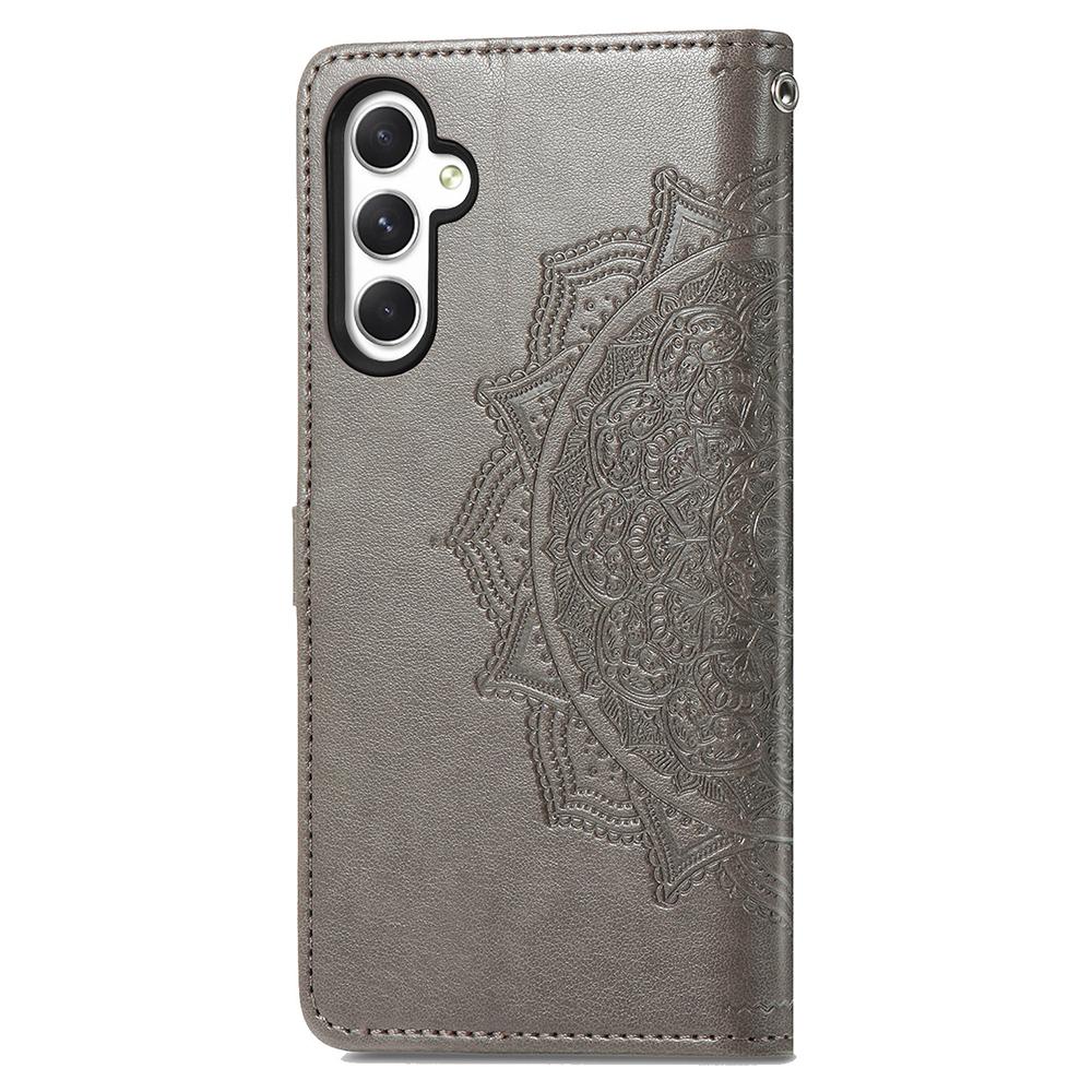 For Samsung Galaxy A35 5G Case Embossed Mandala Floral PU Leather+TPU Phone Cover
