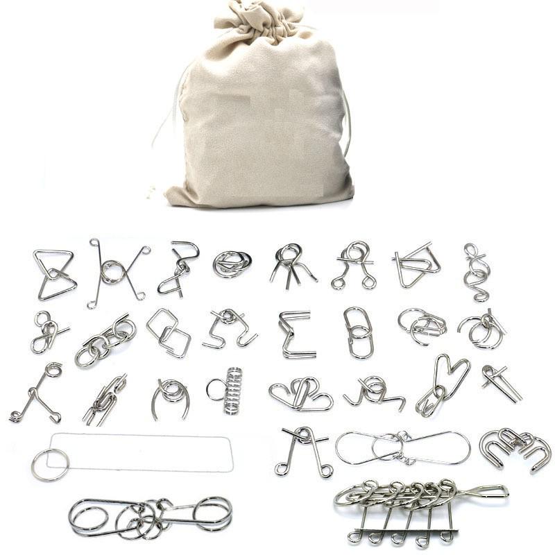 IQ Toys 8-teiliges Puzzle-Set - TikTok Trend Interlocking Rings