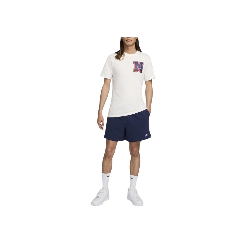 Nike Sportswear Logo Crew Neck Short Sleeve T-Shirt Men Tops White FV3773-133