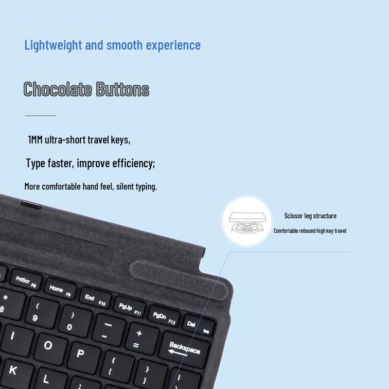 Bluetooth Touch Keyboard for Surface Pro 8/9/X/11, 13-inch