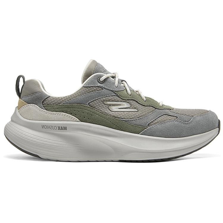 Skechers Men Go Walk Grey White Low Top Casual Shoes Comfort Cushion Versatile 216588-TPE