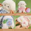Plüschschaf-Spielzeug für Mädchen mit weicher Polyesterfaser für Schlafkomfort und zum Verschenken
