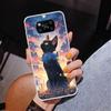 Anime Cute Black Cat Meow Phone Case For Xiaomi Poco X7 X6 X5 Pro F7 Ultra Redmi 15C 15 13C 13 12C 12 10 10A 10C 9 9A 9C 9T Cove