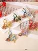 Cultural and Creative Embroidery Song Brocade Pony Pendant with Tassel, Creative Style Keychain, Sachet Hanging Ornament, Embroidered Craft Sachet