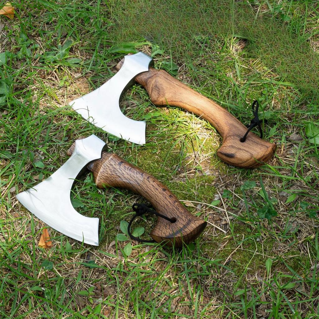 New 65 Manganese Steel High-quality Forged Wide-mouthed Outdoor T Actical Axe Convenient Camping Firewood Splitting Hand Tool