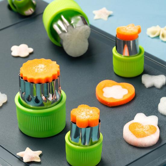 Stainless Steel Cookie Cutter Set for Food Vegetables Fruit Noodle Mold for DIY Pastry Biscuits Food-Grade Reusable Essential Kitchen Tool for Home