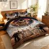 Stargate SG-1 Vzor Povlečení Sada Prošívaných Dek Quilt Cover Povlak na Polštář Domácí Dárek k Narozeninám(1 * povlak na peřinu + 2 * povlak na polštář, bez jádra)