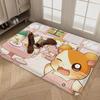 Cartoon Cute Hamtaro Floor Mat Rectangle Anti-slip Home Soft Badmat Front Door Indoor Outdoor Mat Welcome Doormat