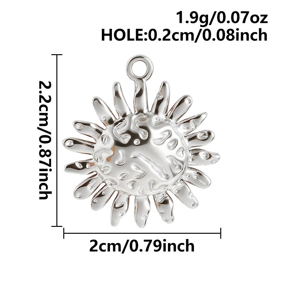 6pcs Fashion Pendant Alien Spaceship Moon Stainless Steel Charms For Jewelry Making Bag Kychain Charm DIY Necklace Earrings Bulk