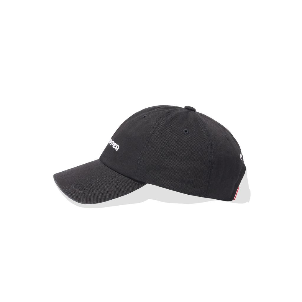 PSSHOPPER Basic Logo Washed Ball Cap [Black]