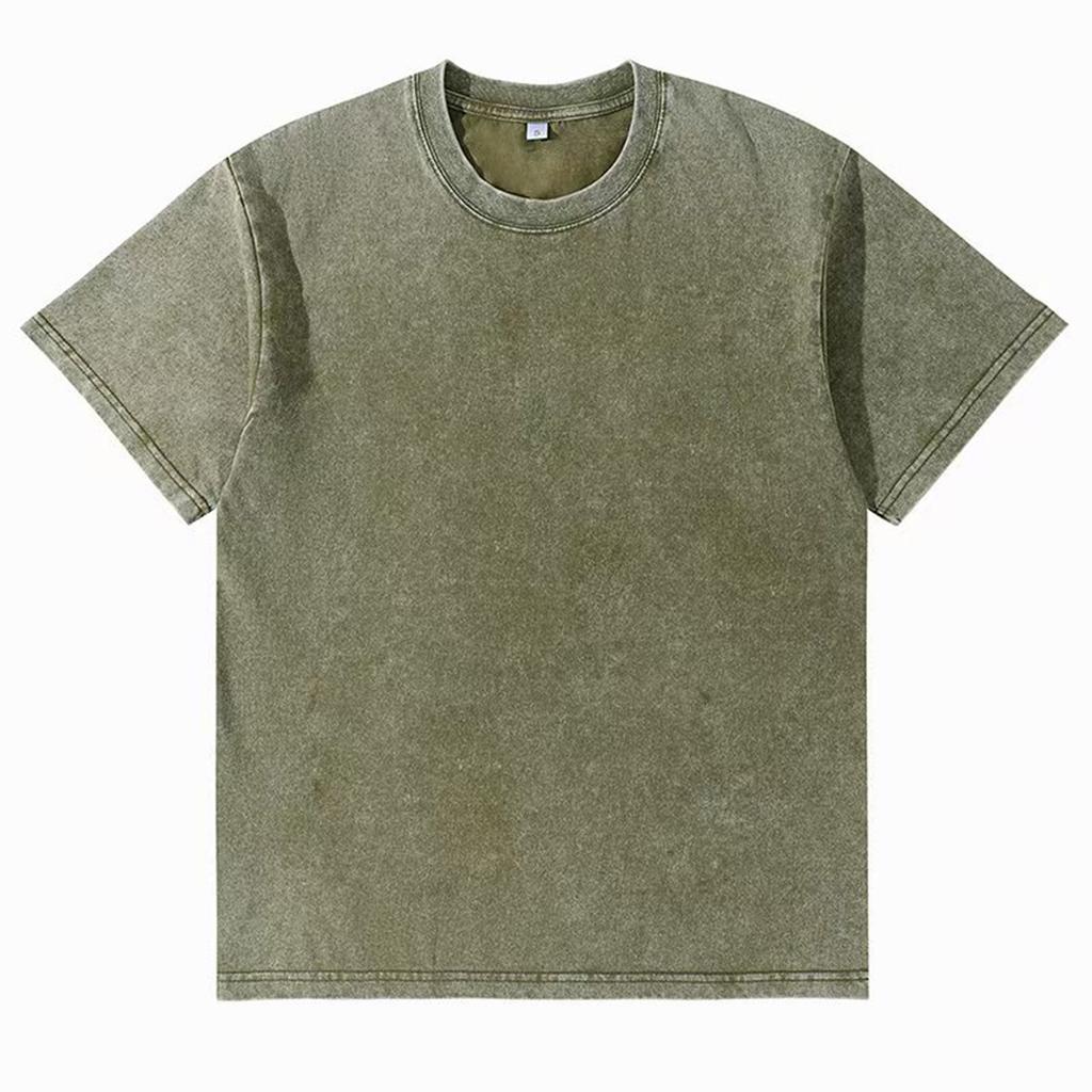 Men’s Vintage Crew Neck Short Sleeve T Shirt Classic Fit Cotton Material Casual Basic Top for Everyday Wear