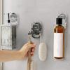 Punch-free Suction Cup Shower Gel Bottle Rack Plastic Shampoo Hanger Hooks  for Home