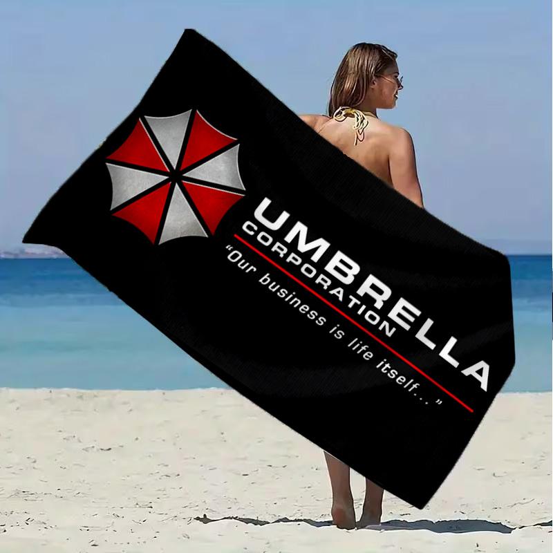 Resident Umbrella Beach Towel Microfiber Beach Towel Super Soft & Absorbent for Bath, Beach, Travel Bath Time Accessory, Fan gifts