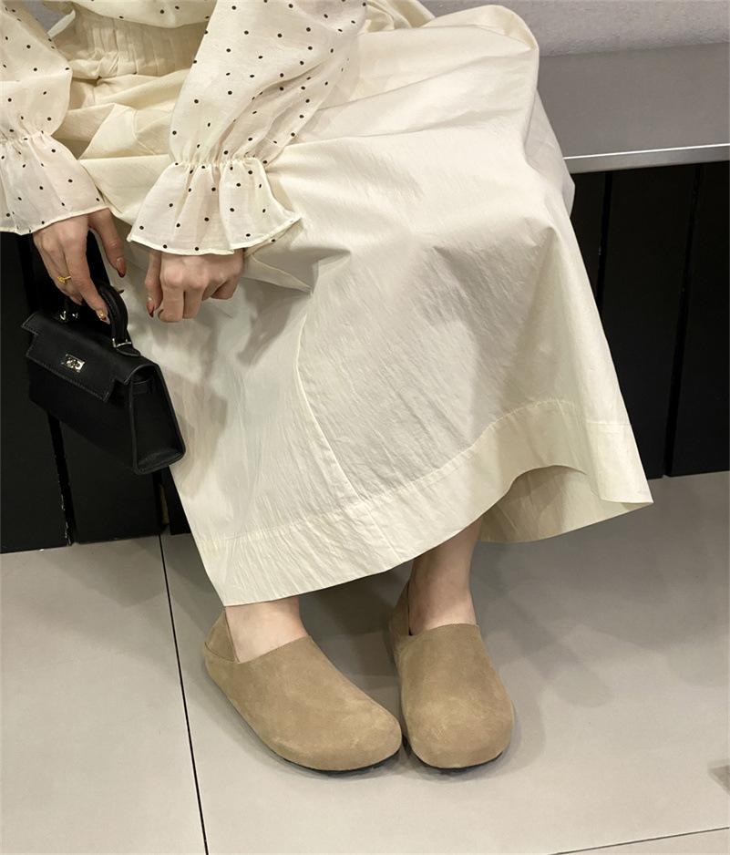 25 autumn and winter new soft leather matte acne shoes casual Boken shoes casual comfortable lazy versatile