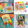 Wooden Thirteen In One Bead Clamping Toy For Children Focus And Brain Development