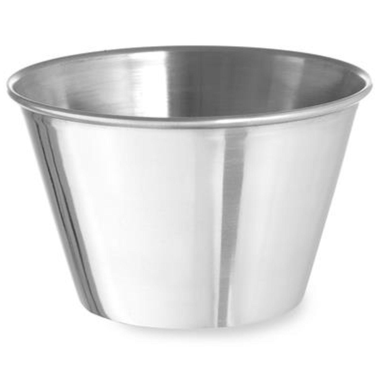 Ramekin-Schale, Edelstahlschale für Saucen und Dips, Durchmesser 93 mm, 12 Stück, 230 ml, Hendi 400050
