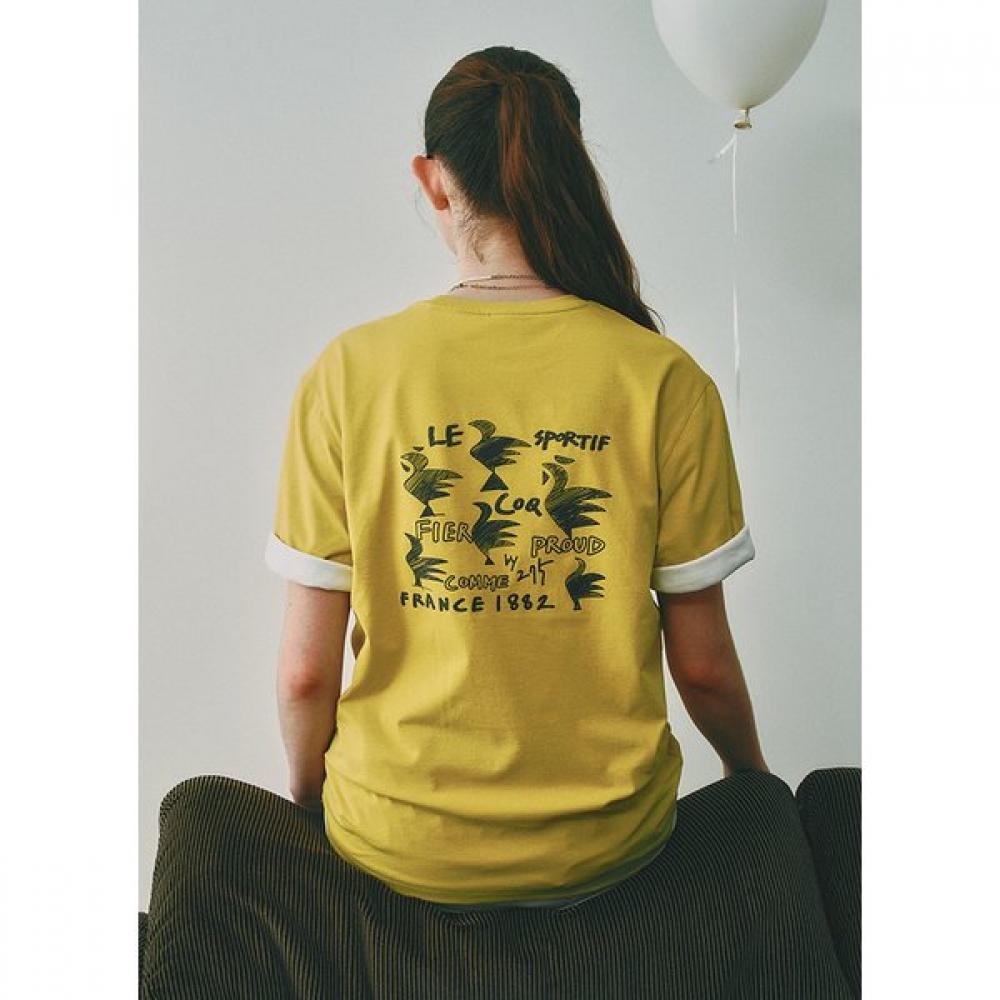 Le Coq SporTif Unisex Big LusTer T shirT Olv Qq323xrs73 OWT white110 public 2XL 5170₽