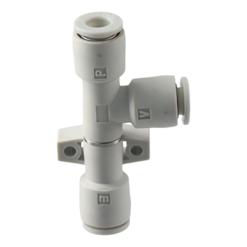 Durable Plastic Push in On Air Vacuum Ejector Aluminum Blue Venturi Tube White ZH05DS-06-06-06 Vacuum Generator Worker