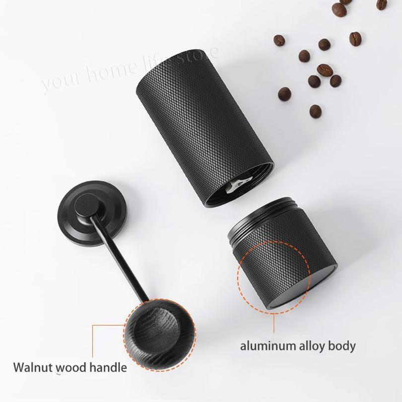 Powder case for Manual Coffee Grinder,aluminium alloy,Upgraded CNC Grinding Core Bearing Coffee Bean Grinding case,Powder case