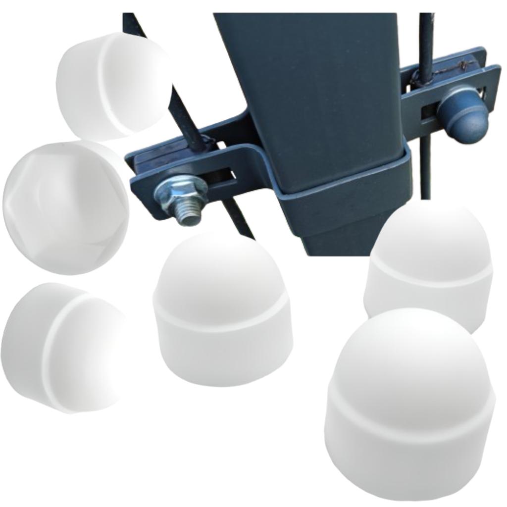 Cover Cap, Screw Cover, M10/17, 100 PCS, WHITE