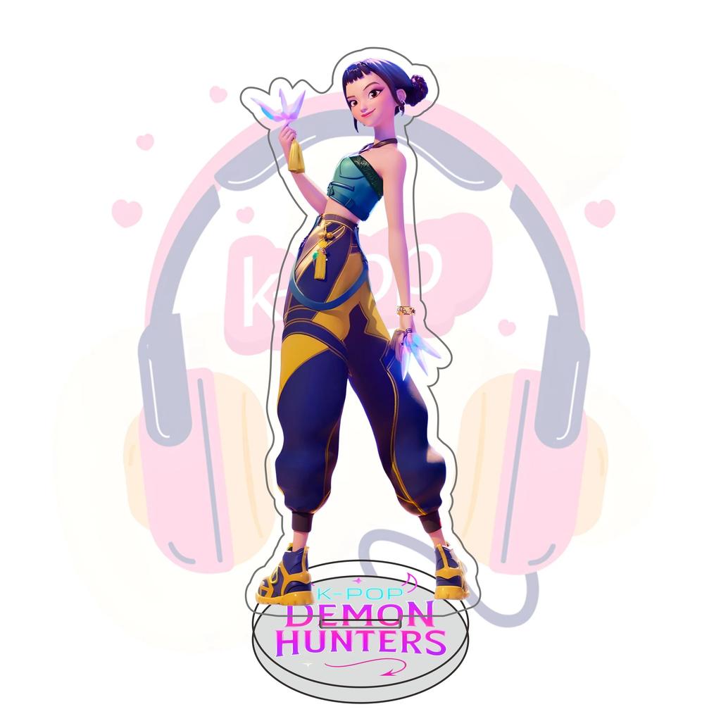Dämonenjäger Huntrix K-Pop Saja Boys Acrylständer Modelle Desktop Ornamente Rumi Zoey Mira Verkaufte Meine Seele Dekorationen Fans Geschenke