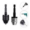 Electric Grinding Accessories Three Jaw Conversion Chuck 0.3-6.5mm Hexagonal Handle Rear Push Chuck Twist Drill Chuck