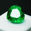 AA + NATURAL Green EMERALD 7.30 Ct Heart Shape Loose Gemstone CERTIFIED Add-8hh 00E