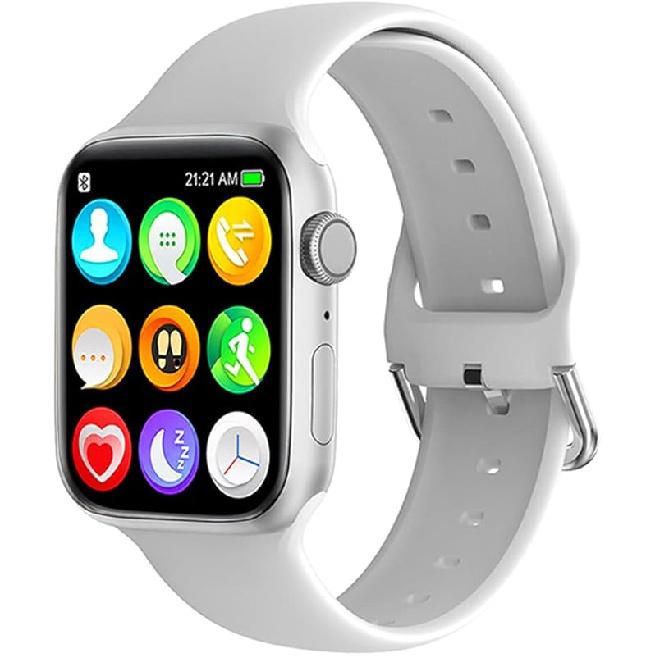 Smart Watch for Android iOS Phones Compatible with iPhone Samsung, Touchscreen Fitness Tracker Smartwatch with Call/SMS/Heart Rate/Pedometer for Men