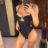 Novo Maiô Sexy com Aro e Bojo Feminino Peça Única Feminino com Efeito Empina Bumbum Monokini Roupa de Banho Banho
