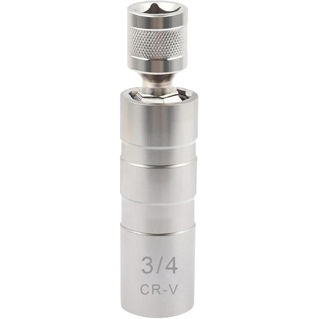 13/16" Spark Plug Socket Set,Thin Walled Magnetic Spark Plug Socket,Car Accessories Universal Joint 3/8" Drive 12 Point Swivel Socket Removal Tool