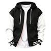 Giacca Casual con Cappuccio da Uomo con Zip - Giacca da Baseball Foderata per l'Uso Quotidiano