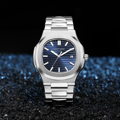 Ανδρικό ρολόι 8215 Movement Automatic Mechanical Inox Case Sapphire Mirror 10Bar Αδιάβροχα ρολόγια