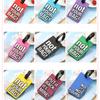 Novelty Strong Luggage Tag Silicone Letter Suitcase Name Address ID Tag Holiday