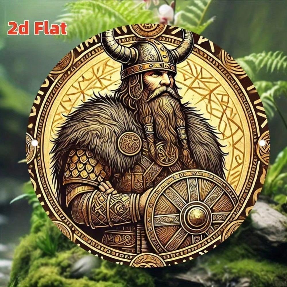 2D Flat Metal Wall Art, Durable Indoor Decor for Home, Living Room, Bar, Cafe