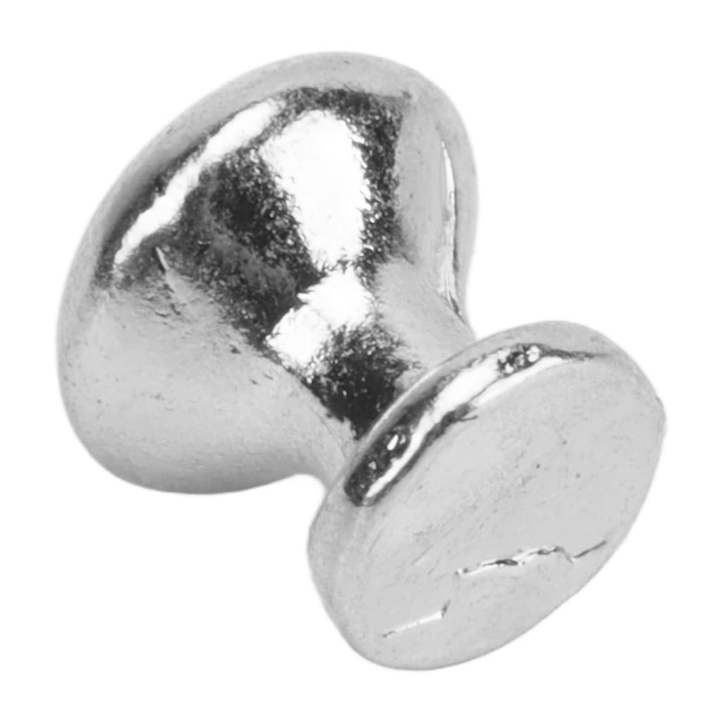 8 Pieces 1:12 Scale Miniature Round Head Knobs, Dollhouse Door Handles, Mini Drawer Pulls, Dollhouse Accessories (Silver)