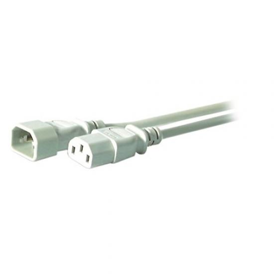 Câble Rallonge IEC C13 Vers C14 - 2 M, Noir, Pour PC, écran, Imprimante, Serveurs - 6