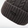 Women's Thickened Knitted Hat Windproof Warm Autumn and Winter Wool Hat Men's Cold Hat Outdoor Ear Protection Big Head Surround Hat