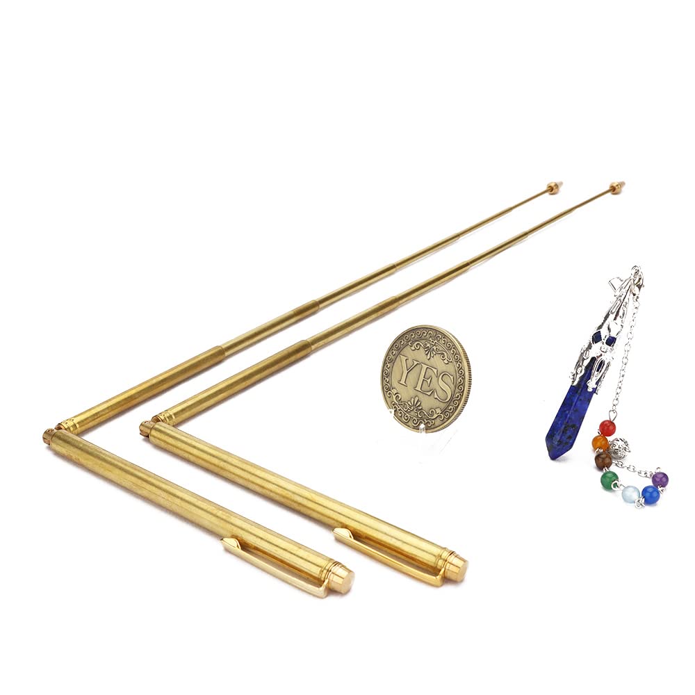 Cumpără Dowsing Copper Rod Set Include 2 Pcs Retractable Divination