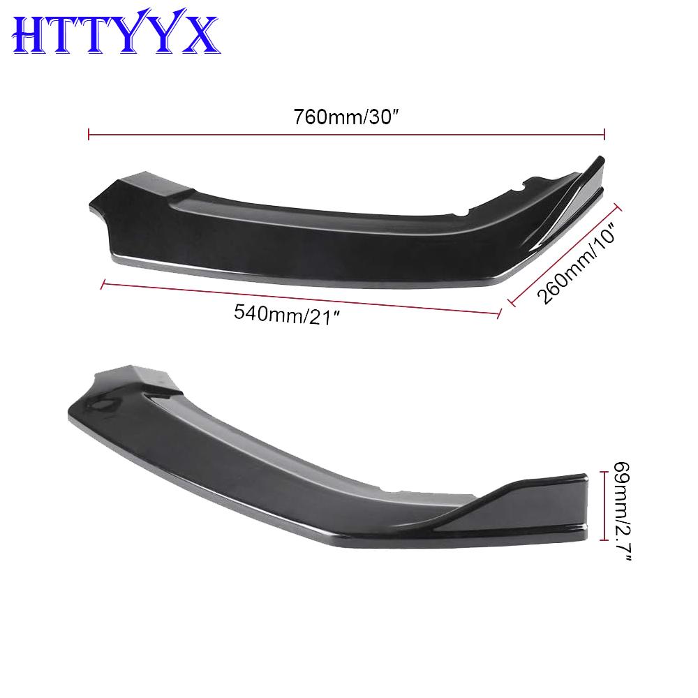 HTTYYX Auto Frontstoßstange Splitter Lippe Diffusor Karosseriekit Spoiler Schutz für Civic Hatchback/Limousine/Coupé/Type R FK7 FK8 Si 2016-2021