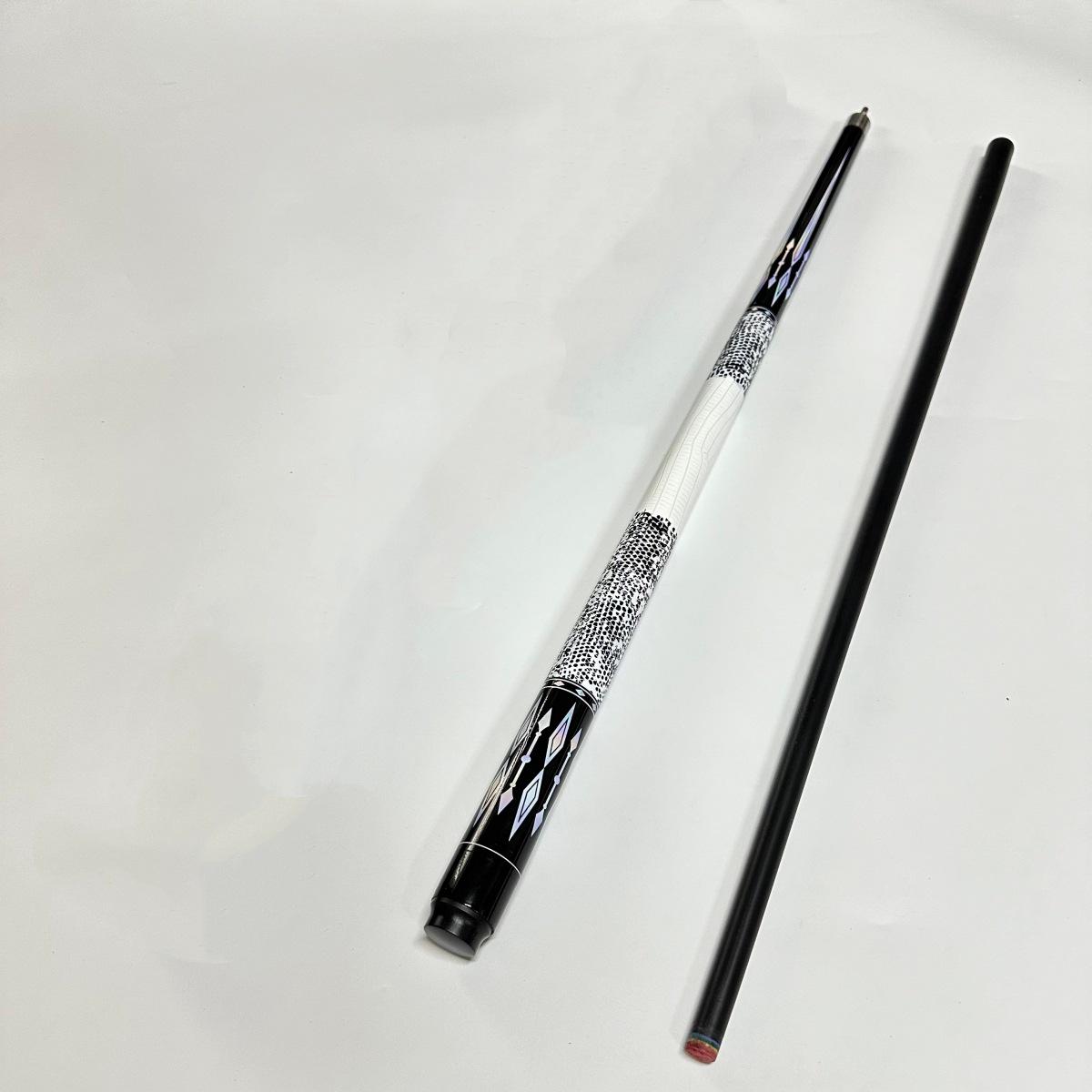Billiard Split Cue with Black Technology: Big Head American Nine-Ball Fiberglass Cue