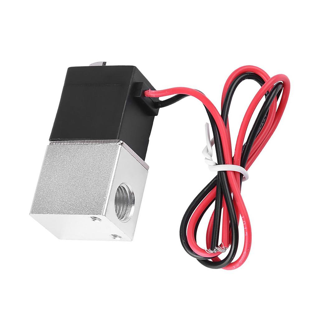 2 Way Normally Closed Pneumatic Electric Solenoid Valve for Water Gas Liquid, 12V 1/4"