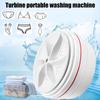 USB Mini Washing Machine Two-way Rotating Turbine Turbo Washer Travel