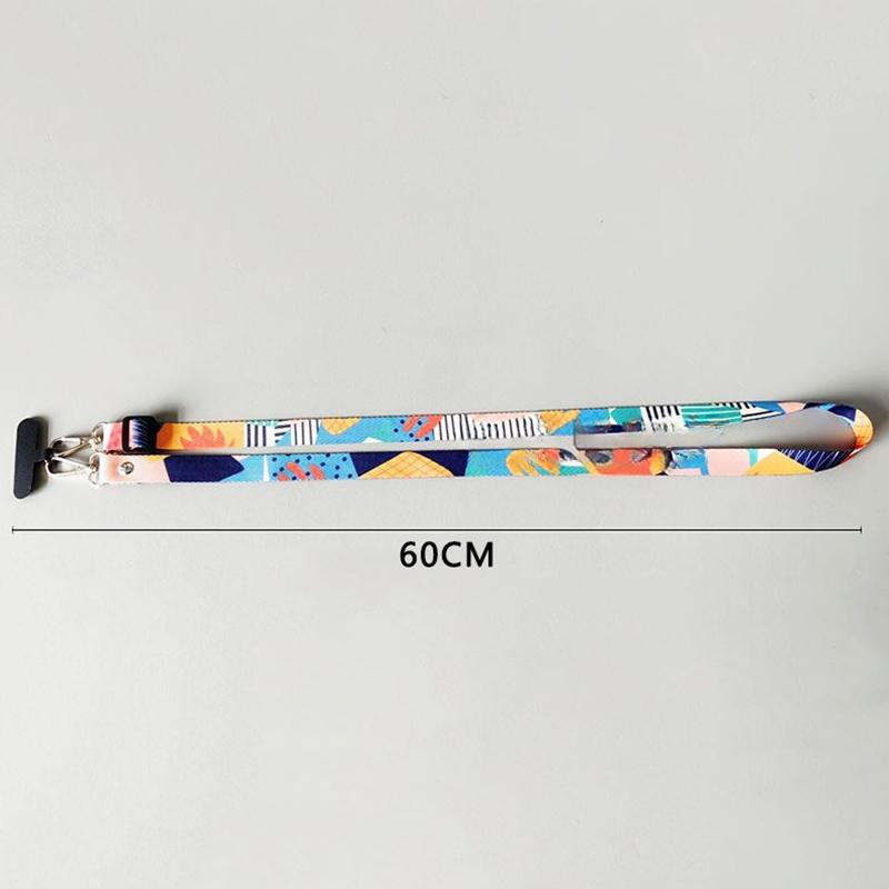 Universal Adjustable Mobile Phone Lanyard Crossbody Neck Strap Hanging Cord Anti Loss Rope With Gasket For All Phone Case Key