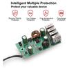 12V/24V na 5V 4-portová USB nabíjačka USB nabíjačka multiportová USB nabíjačka s klipom na batériu pre iné smartfóny a tablety