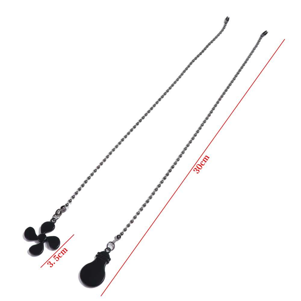Metal Ceiling Fan Pull Chain Fan Shape Chandelier Pull Chain Fan Extension Chain  Decorative