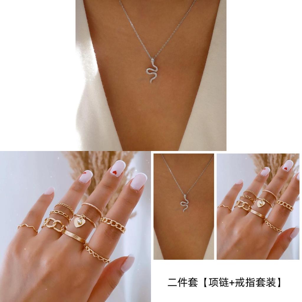 Snake Pendant Necklace For Women With Zinc Alloy Animal Design Summer Fashion Accessory