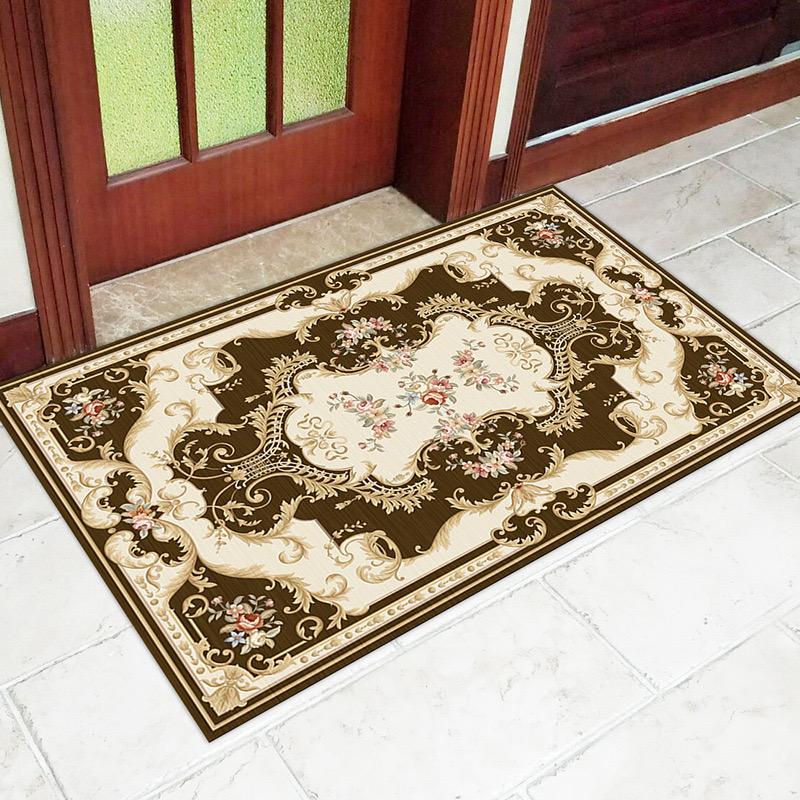 Bohemian Crystal Velvet Carpet Living Room Non-Slip Coffee Table Area Carpet Office Hotel Floor Mat Porch Lobby Door Mat