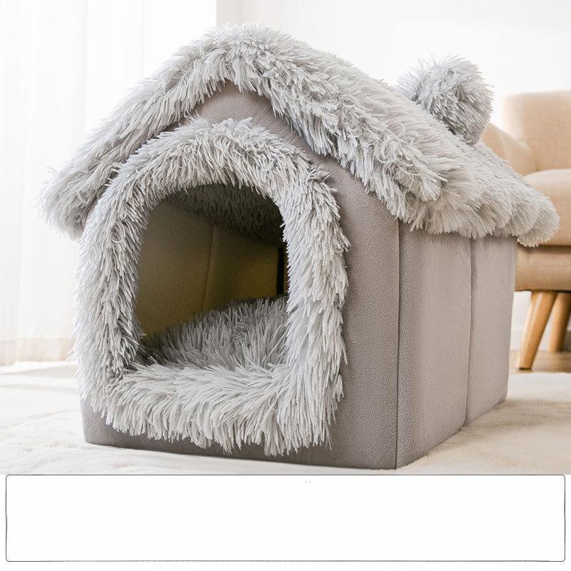 

Дом для кошек Four Seasons, полностью закрытый домик для кошек, будка для собак малого и среднего размера, складная кровать для кошек, домик для кошек S