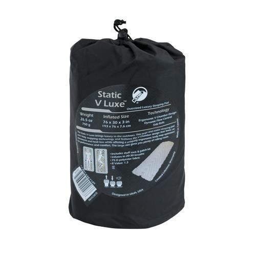 Matelas De Couchage - Klymit - Static V Luxe - Isolé - 1 Place - 193 Cm - Gris